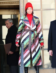 Carrie Preston Elsbeth S02 Snakeskin Coat