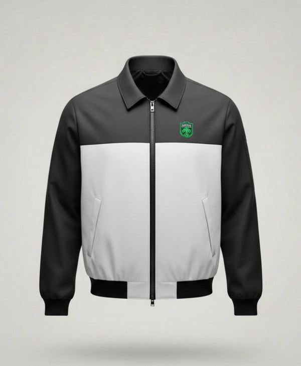 Austin FC Black and White Bomber Jacket
