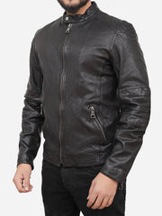 Roman Sheepskin Leather Biker Jacket