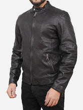 Roman Sheepskin Leather Biker Jacket