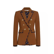 Cecilia Cuff The Today Show 2025 Stripe Trim Brown Blazer
