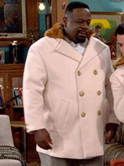 Cedric The Entertainer The Neighborhood White Peacoat