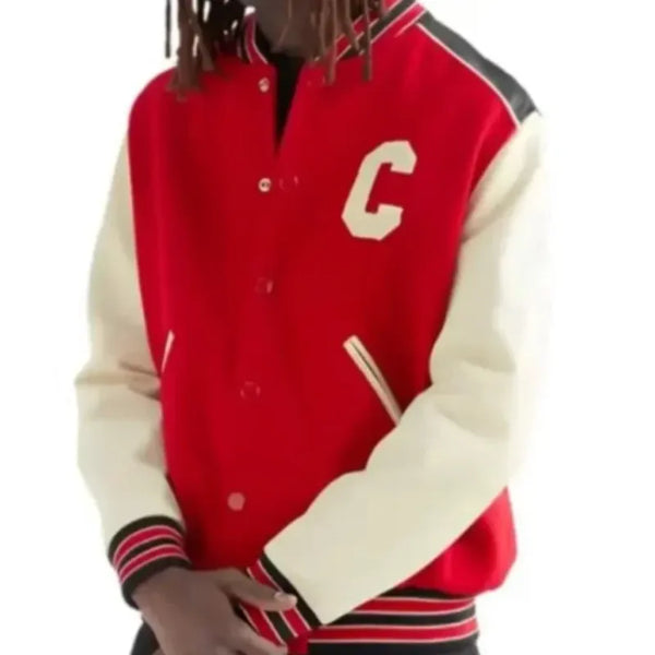 Celine Varsity Red Wool Jacket
