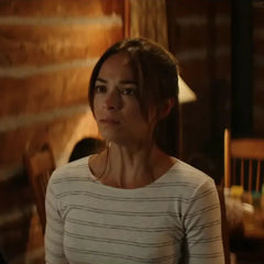 Charlene Hubble Reacher Season 1 Double Striped Top