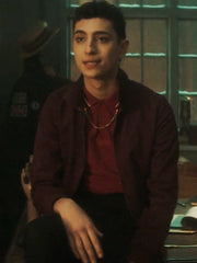 Dead Boy Detectives S01 Charles Rowland Maroon Jacket