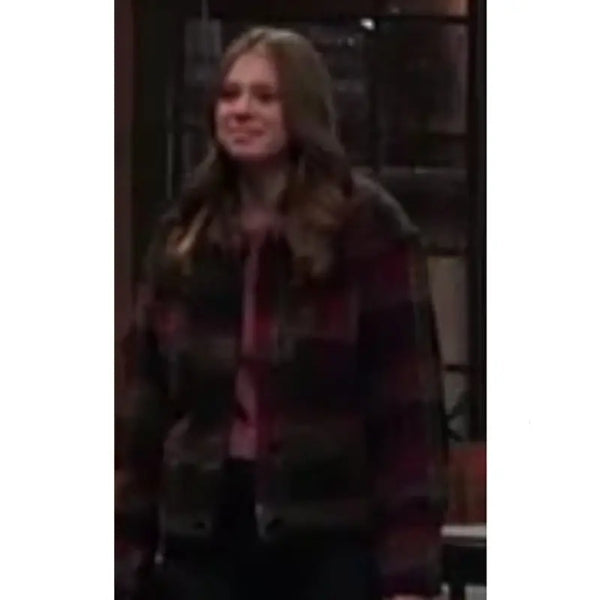 General Hospital Charlotte Cassadine Plaid Wool Shacket