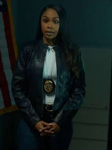 Joyce Glenn Checkmate Black Leather Jacket