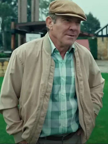 Chet Grissom The Long Game Beige Bomber Jacket