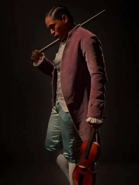 Kelvin Harrison Jr Chevalier 2022 Maroon Coat