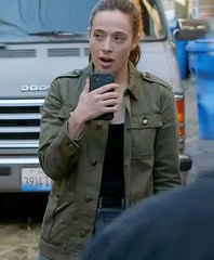 Chicago PD S12 Kim Burgess Green Cotton Jacket