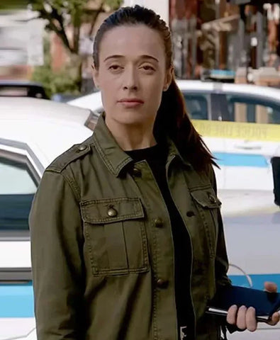 Chicago PD S12 Kim Burgess Green Cotton Jacket
