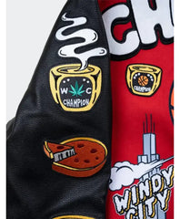CHI Windy City Red letterman Jacket