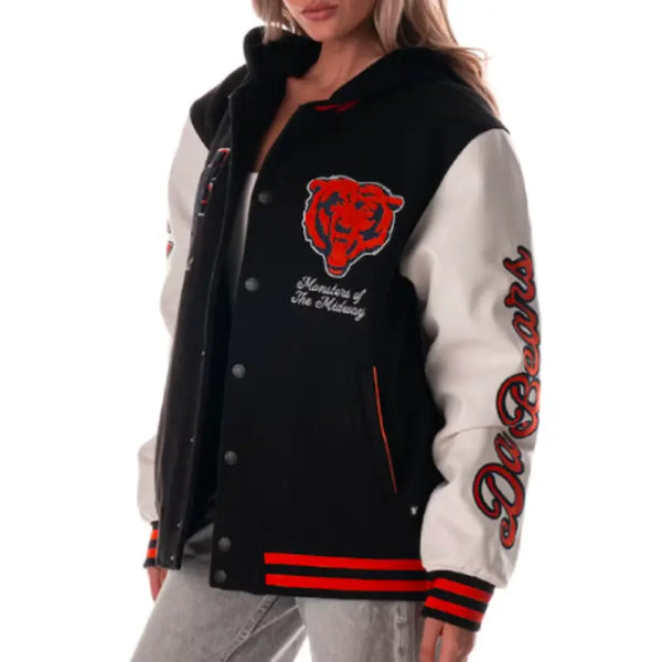 Chicago Bears The Wild Hooded Varsity Jacket
