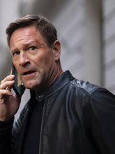 Chief Of Station 2024 Aaron Eckhart Black Leather Jacket