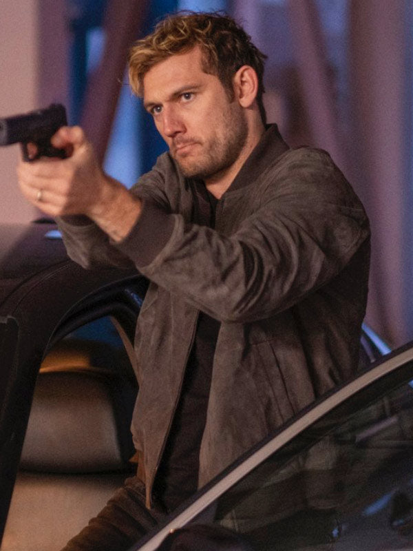 Chief Of Station 2024 Alex Pettyfer Bomber Jacket