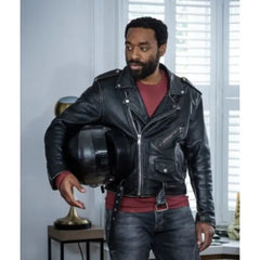 Paxton Locked Down Black Leather Jacket