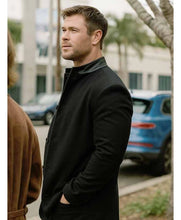 Chris Hemsworth Crime 101 Black Coat