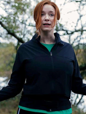 Christina Hendricks Small Town Big Story Black Jacket