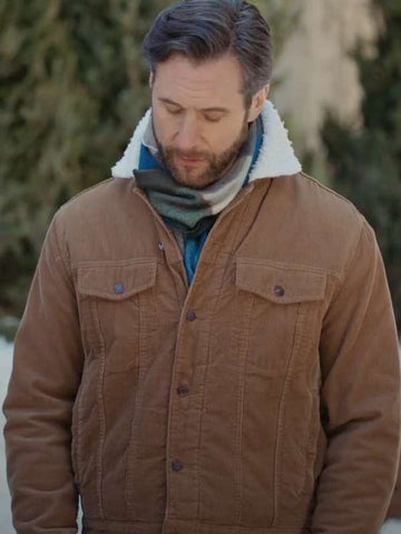 Matt Wells Christmas On The Alpaca Farm Brown Jacket