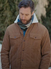 Matt Wells Christmas On The Alpaca Farm Brown Jacket