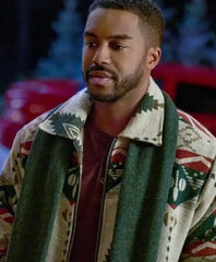 Christmas With A Kiss Fletcher Printed Jacket