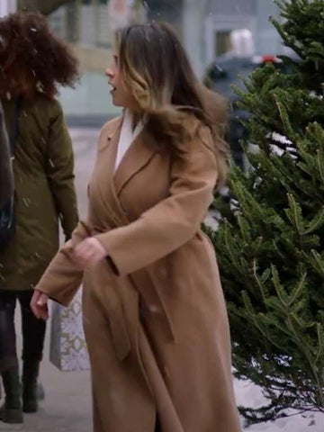Paula Brancati Sincerely Truly Christmas 2024 Brown Coat
