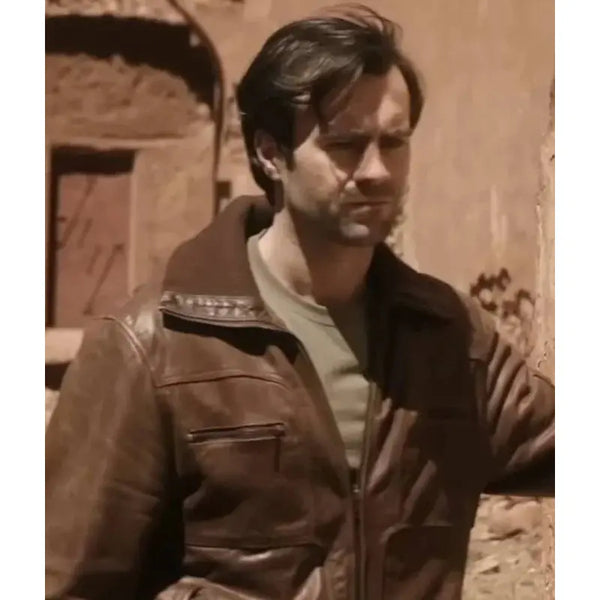 Cillian O’Sullivan The Lost Princess Brown Leather Jacket