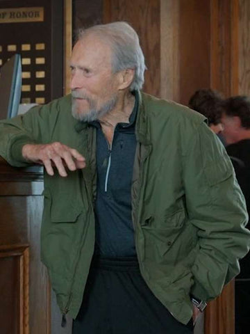 Clint Eastwood Juror #2 Green Bomber Jacket