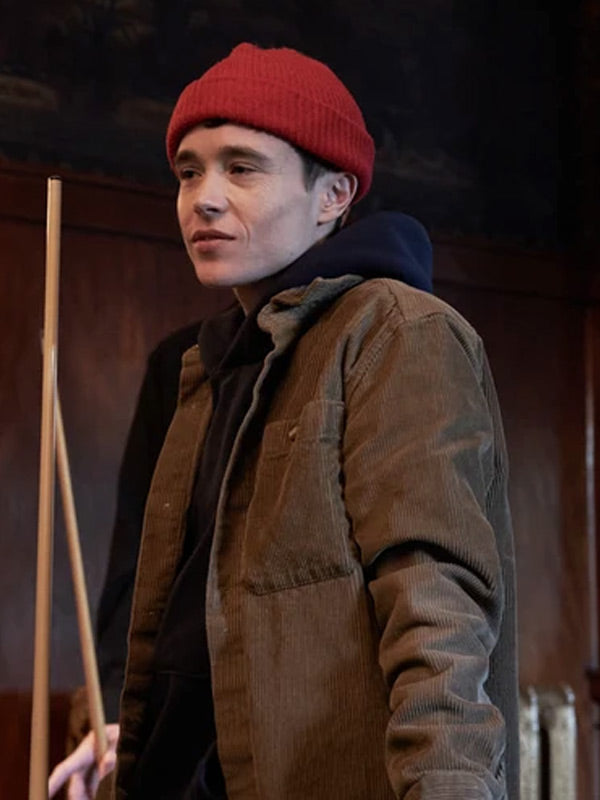 Close To You 2024 Elliot Page Brown Jacket