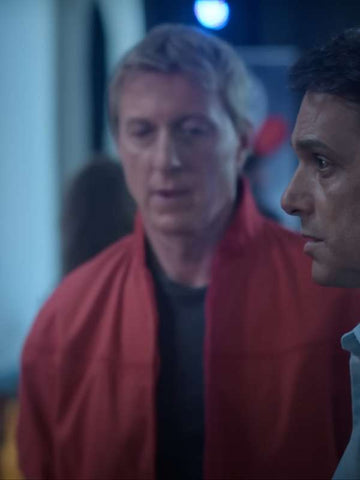 Johnny Lawrence Cobra Kai S06 Red Bomber Jacket
