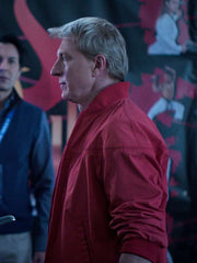 Johnny Lawrence Cobra Kai S06 Red Bomber Jacket