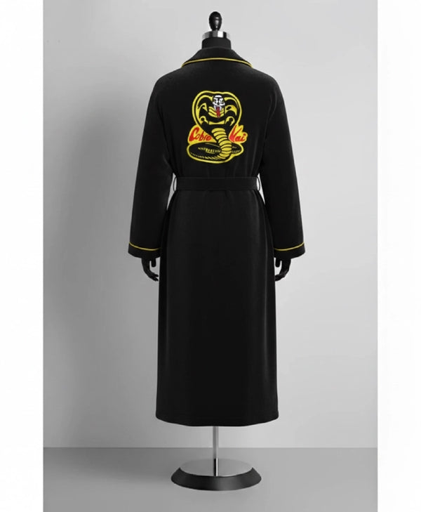 Cobra Kai Karate Kid Black Bathrobe