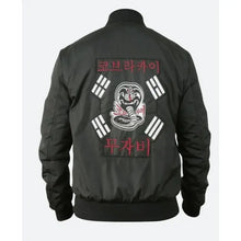 Cobra Kai S06 John Kreese Black Bomber Jacket