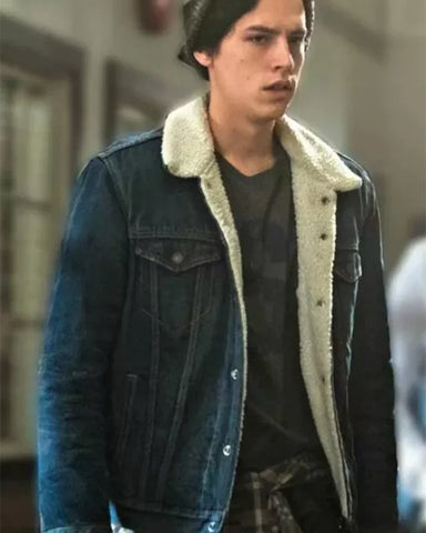Cole Sprouse Riverdale Denim Fur Jacket
