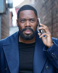 Colman Domingo Navy Blue Peacoat – The Madness Inspired