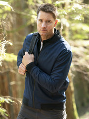 Tracker 2024 Justin Hartley Blue Bomber Jacket