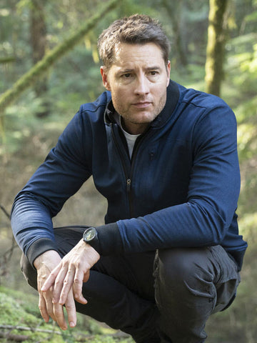 Tracker 2024 Justin Hartley Blue Bomber Jacket