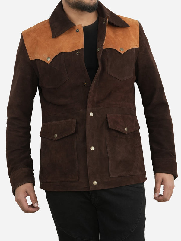Jonathan Brown Suede Cowboy Leather Jacket