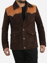 Jonathan Brown Suede Cowboy Leather Jacket