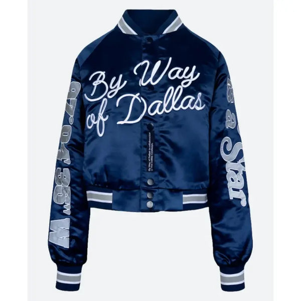 Cowboys By Way of Dallas Blue Varsity Jacket
