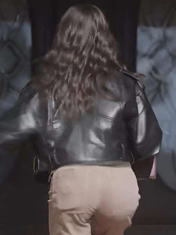 Cruise Ship Murde Skye Coyne Black Leather Jacket