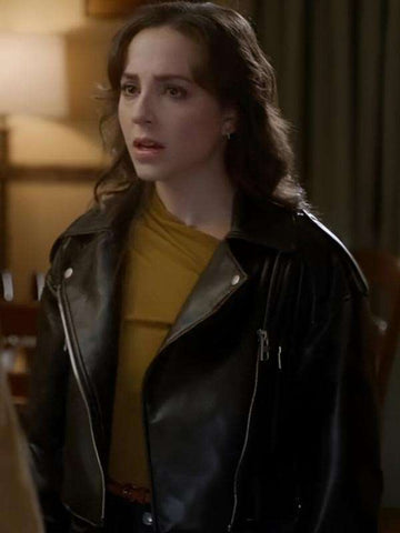 Cruise Ship Murde Skye Coyne Black Leather Jacket