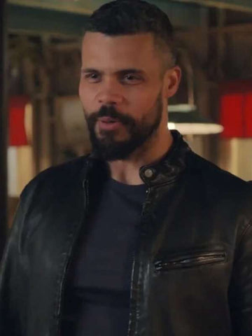 Mike McGuire Whitstable Pearl S03 Black Leather Jacket