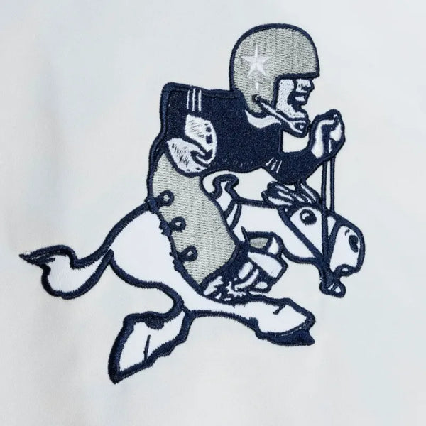 Dallas Cowboys City Collection White Varsity Jacket