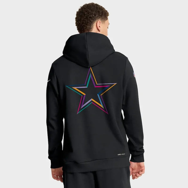 Dallas Cowboys Black 2025 Dri-FIT Hoodie