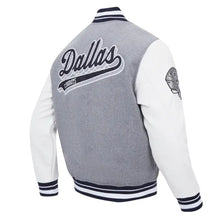 Dallas Cowboys Script Tail Rib Wool Gray Varsity