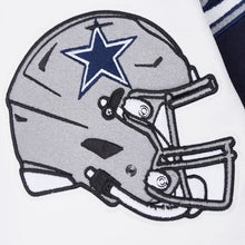 Dallas Cowboys Script Tail Rib Wool Varsity Jacket