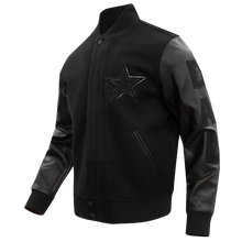 Dallas Cowboys Triple Black Wool Varsity Jacket