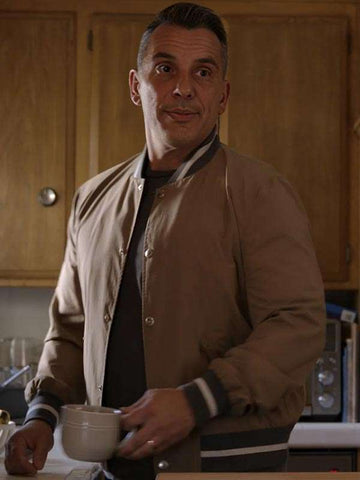 Danny Bookie Season 02 Beige Bomber Jacket