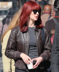 Daredevil Born Again Deborah Ann Woll Bomber Leather Jacket